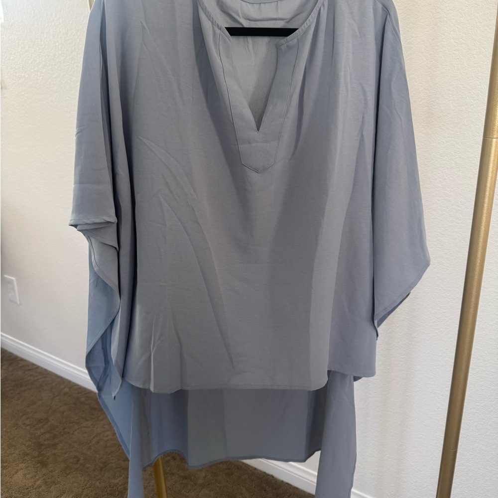 Elegant Dusty Blue Women's Top